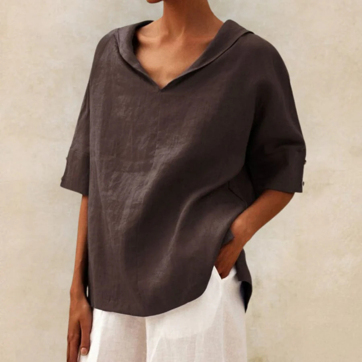 Chemise À Manches Courtes Pour Femmes | Coupe Ample