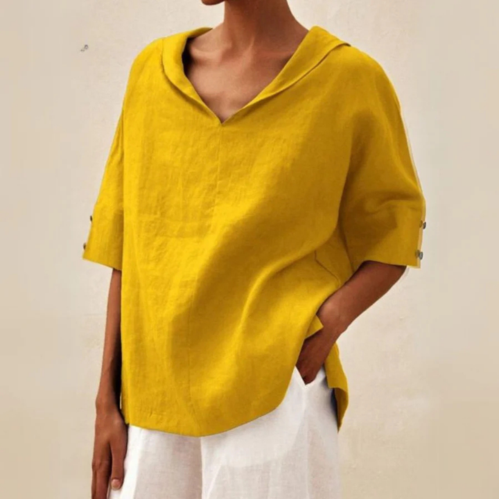 Chemise À Manches Courtes Pour Femmes | Coupe Ample