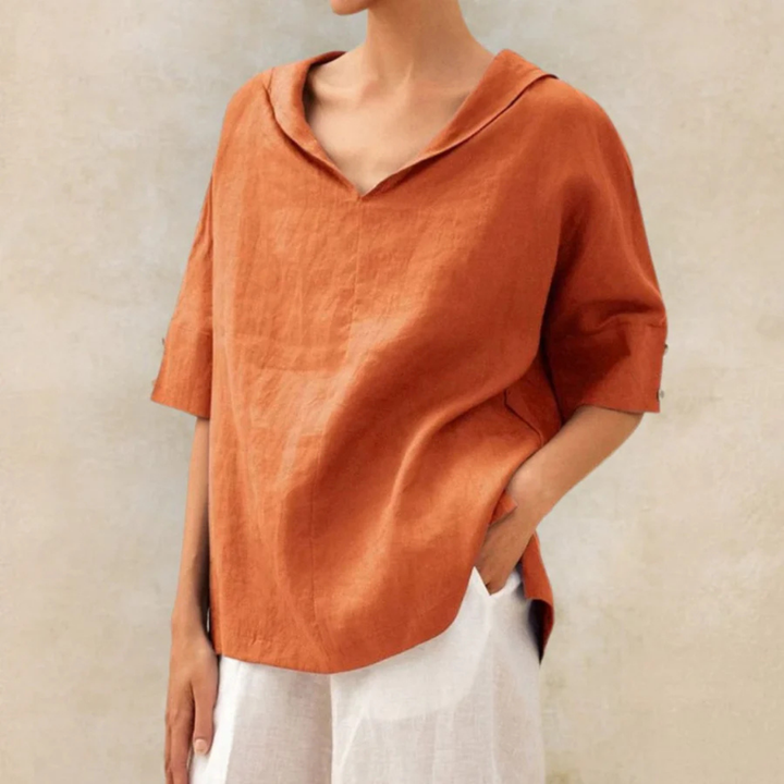 Chemise À Manches Courtes Pour Femmes | Coupe Ample