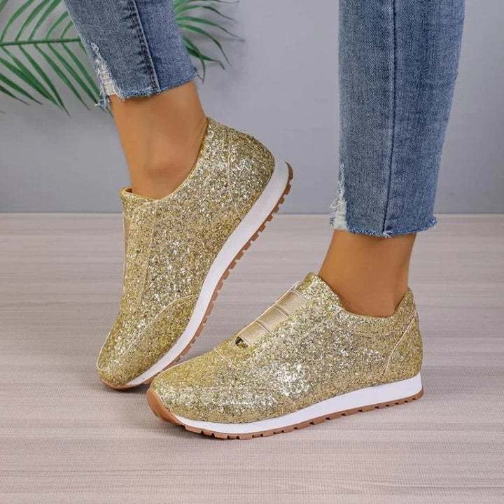 Nika | Baskets À Paillettes Pour Femmes