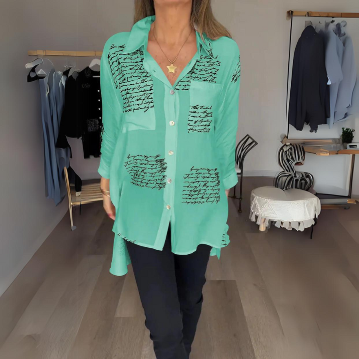 Chemise Boutonnée Moderne Pour Femmes | Manches Longues