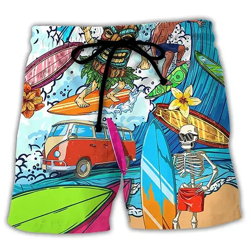 Short D'été Léger Pour Hommes | Graphique