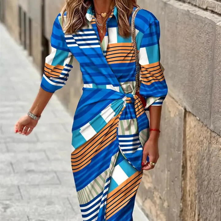 Robe D'été Enveloppante Colorée Pour Femmes | Midi