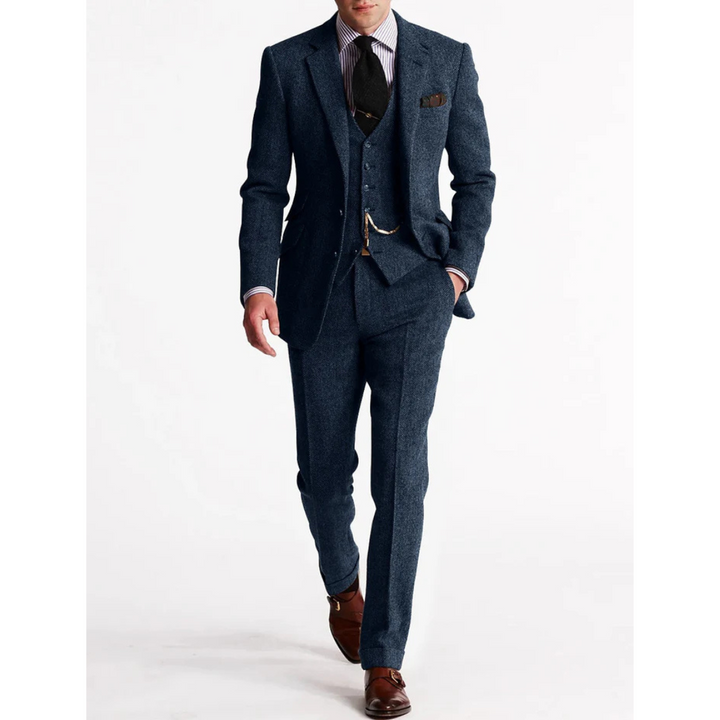 Costume D'invité De Mariage Vintage Trois Pièces Pour Hommes | Classique