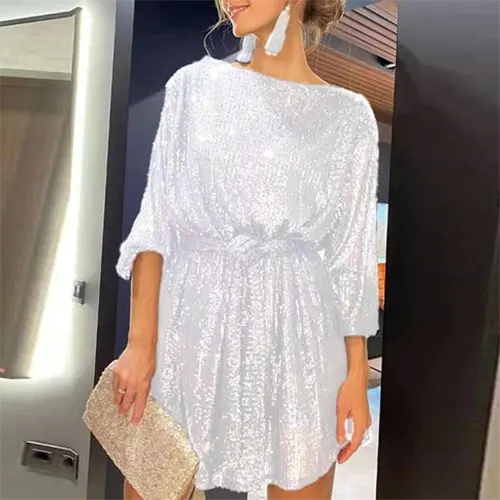 Abito da sera chic con paillettes per donna | Mini