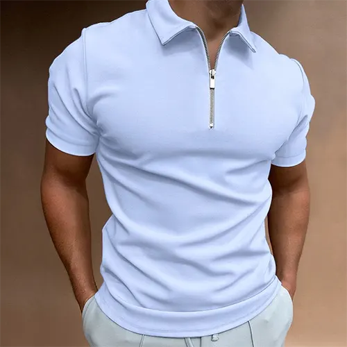Polo Décontracté D'été Pour Hommes | Fermeture Éclair