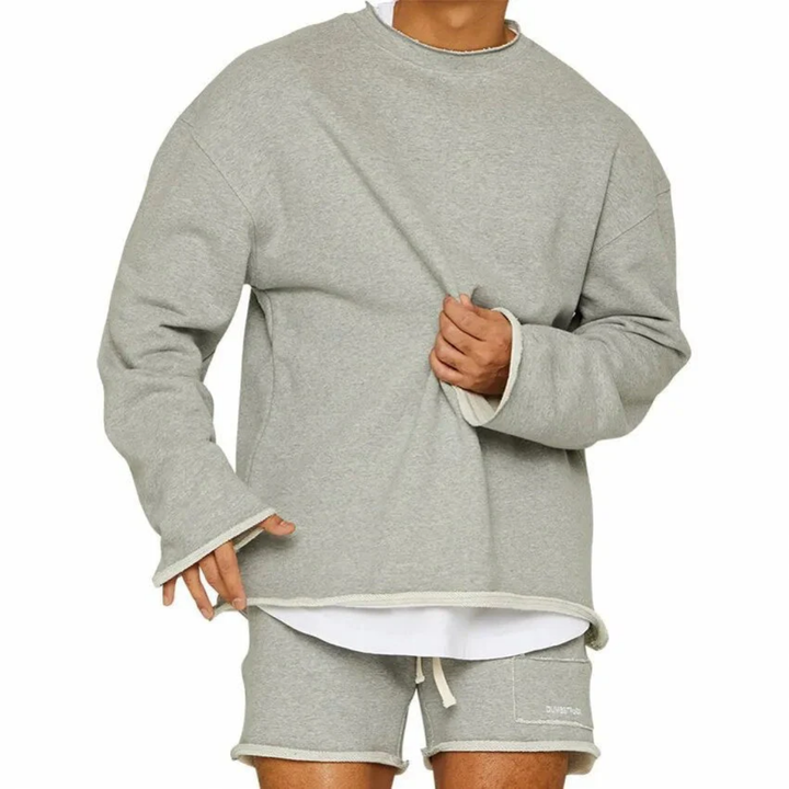 Uomini Casual Set di Maglie a Maniche Corte e Lunghe | Girocollo