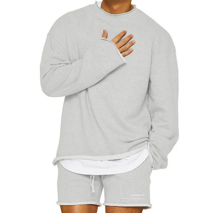 Uomini Casual Set di Maglie a Maniche Corte e Lunghe | Girocollo