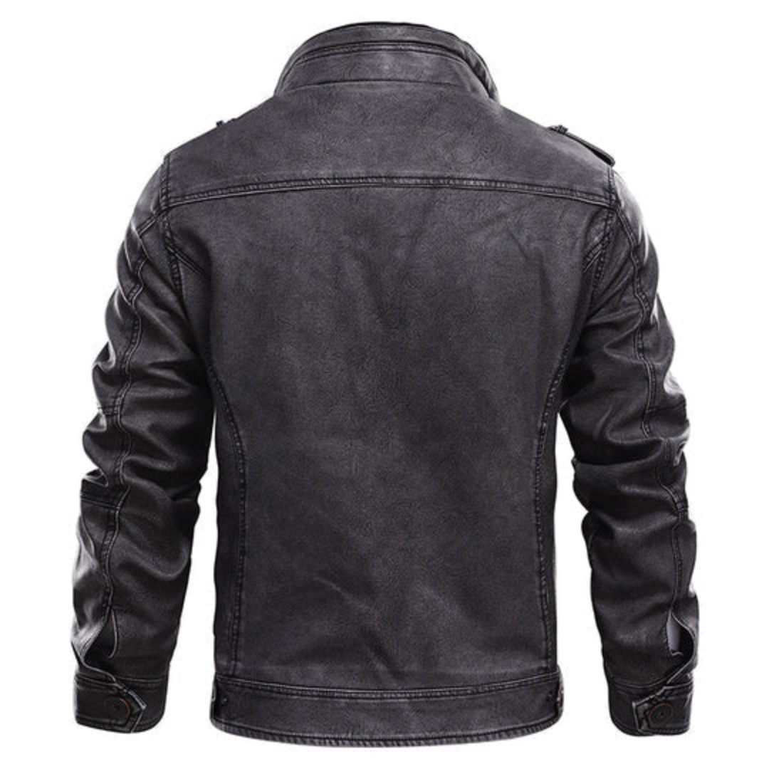 Veste De Motard Robuste Pour Hommes | Noir