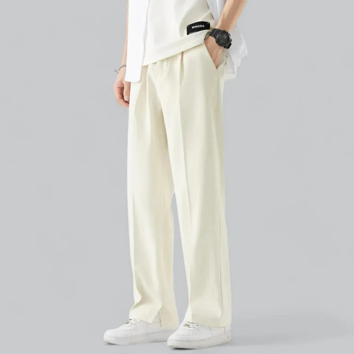 Pantalon Droit Décontracté Pour Hommes | Jambe Large