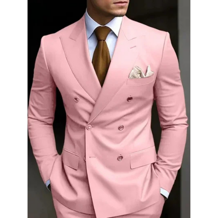 Homme Invité De Mariage Costume Croisé | Coupe Ajustée
