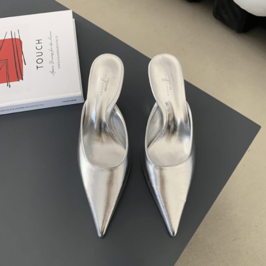 Mules À Bout Talon Pointu Pour Femmes | Sans Dos