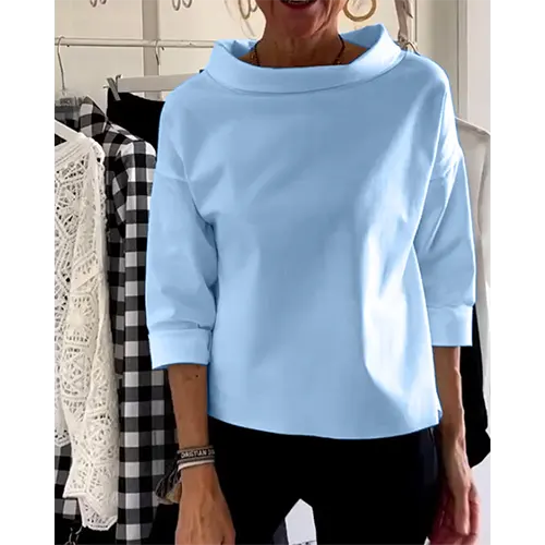 Elegante und lässige Bluse für Frauen | 3 4 Ärmel