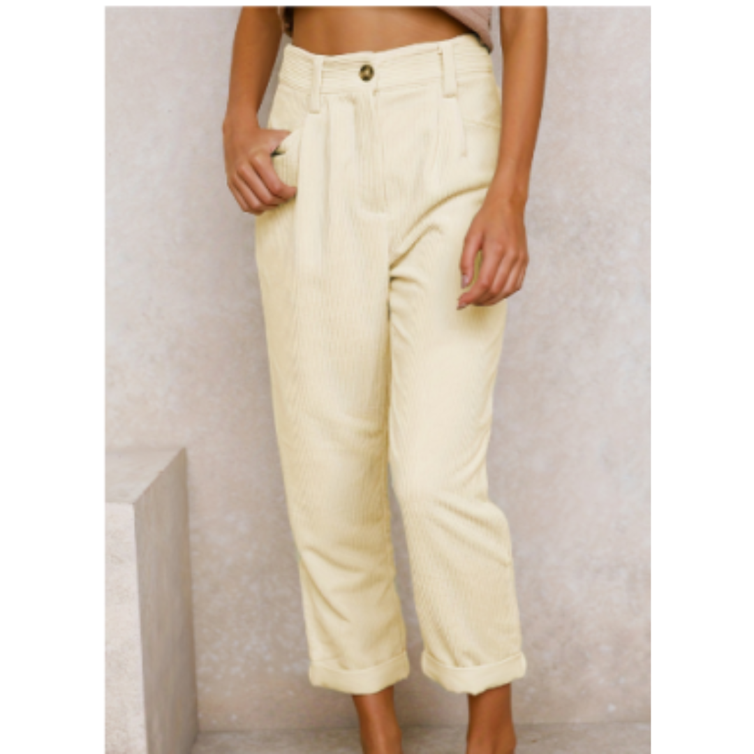 Pantalon en Velours Côtelé Souple Pour Femmes | Stylish