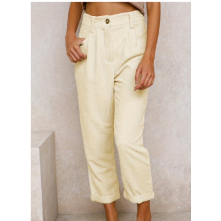 Pantalon en Velours Côtelé Souple Pour Femmes | Stylish