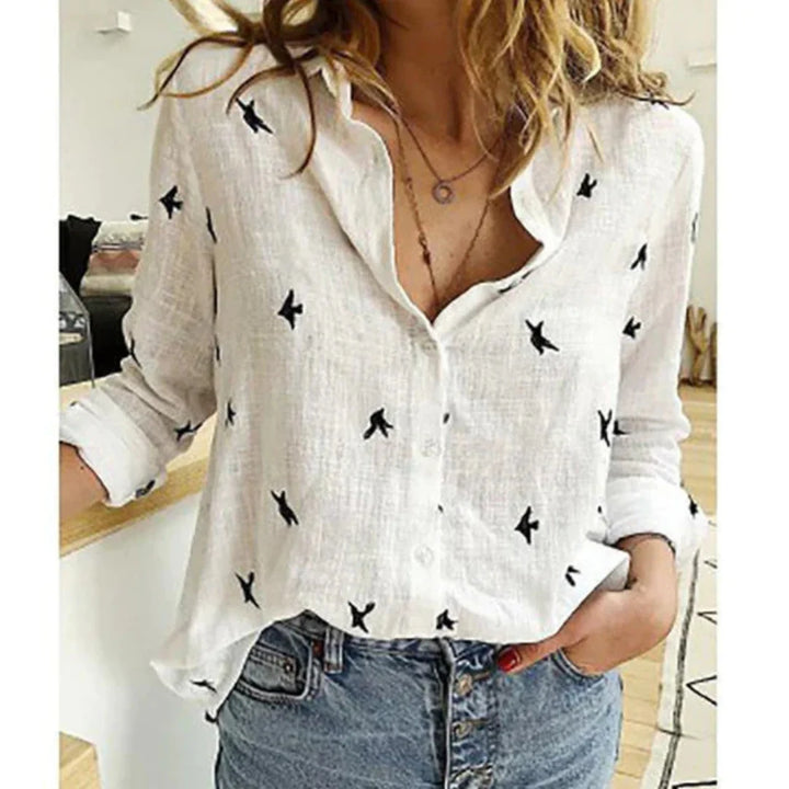 Long Sleeve Women's Button-Down Shirt | Casual
