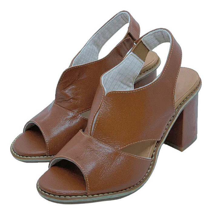 Sandales À Talons Peep Toe Pour Femmes | Été