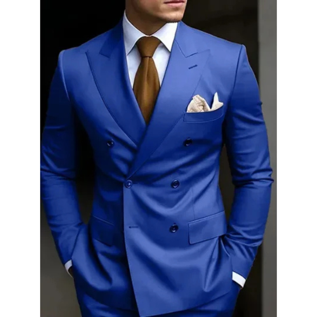 Homme Invité De Mariage Costume Croisé | Coupe Ajustée