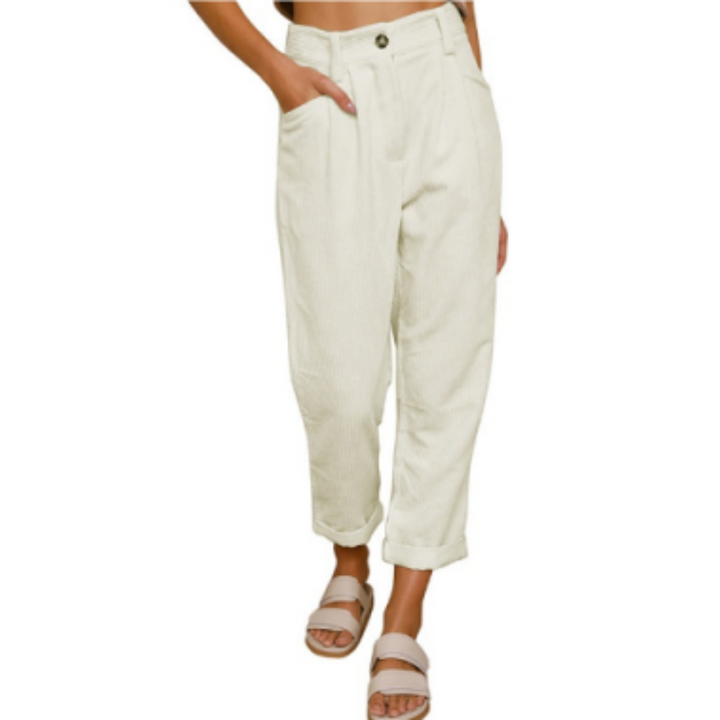 Pantalon en Velours Côtelé Souple Pour Femmes | Stylish
