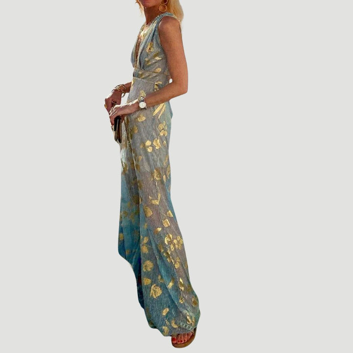 Ich würde gehen | Fließendes Sommerkleid für Frauen | Maxi