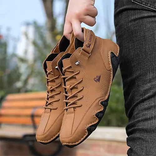 Chaussures De Marche Pieds Nus À Cheville Pour Hommes | À Lacets