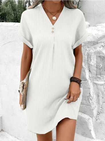 Variant image for Robe Longue Femme Élégante à Col V – Confort et Style-19