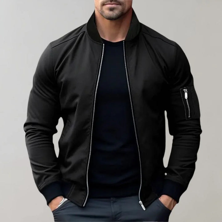 Veste Zippée Décontractée À Manches Longues Pour Hommes | Bomber