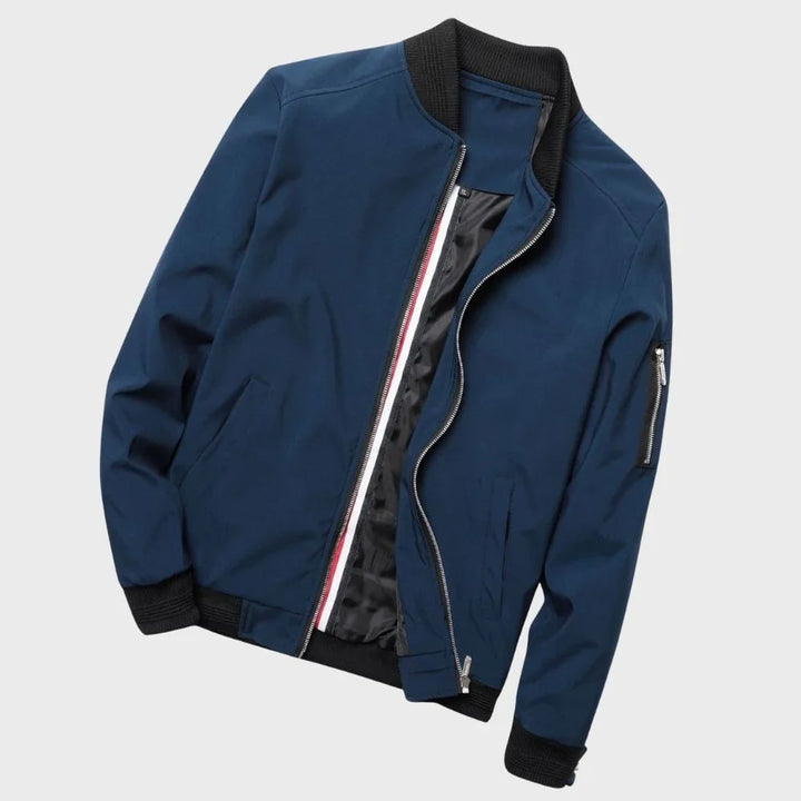 Veste Zippée Décontractée À Manches Longues Pour Hommes | Bomber