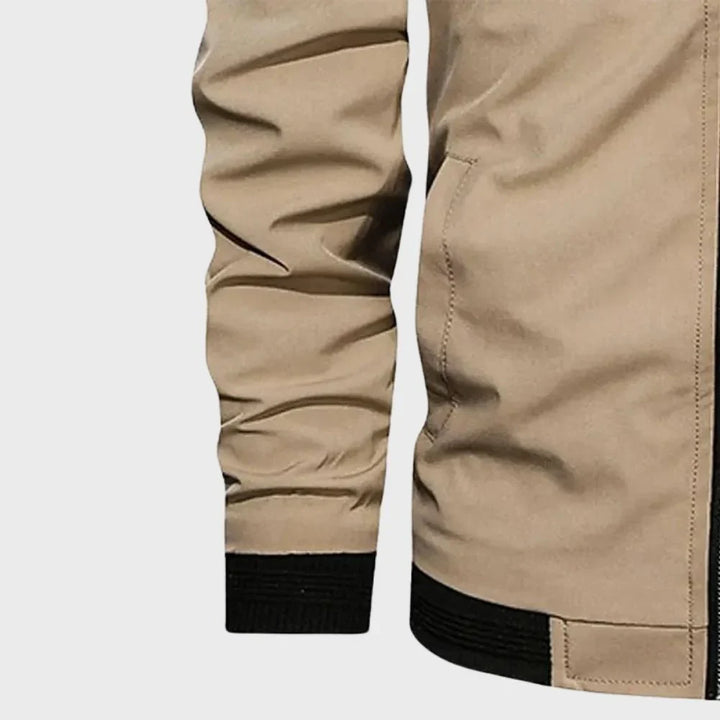 Veste Zippée Décontractée À Manches Longues Pour Hommes | Bomber
