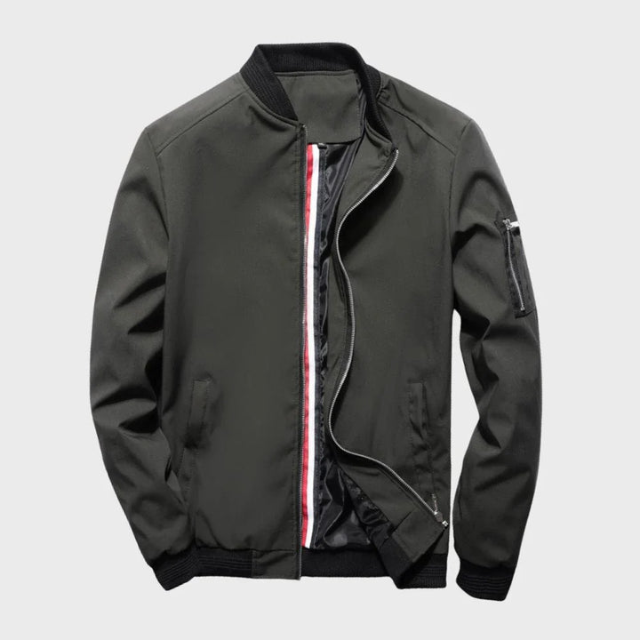 Veste Zippée Décontractée À Manches Longues Pour Hommes | Bomber