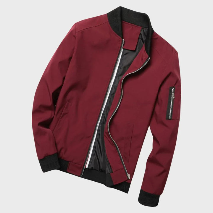 Veste Zippée Décontractée À Manches Longues Pour Hommes | Bomber