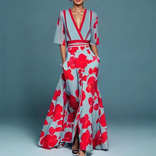 Cheyenne | Robe D'été À Col En V Pour Femme | Midi