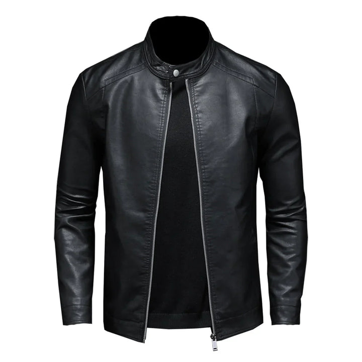 Hommes Coupe Slim Noir Veste | Biker