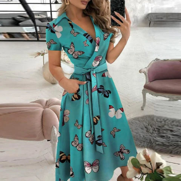 Elegantes A-Linien-Kleid für Frauen | Midi