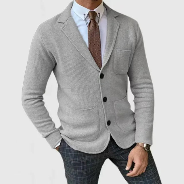 Hommes Décontracté Coupe Slim Blazer | Tricoté
