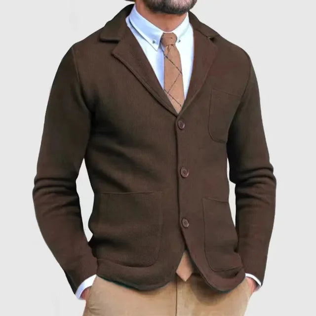 Hommes Décontracté Coupe Slim Blazer | Tricoté