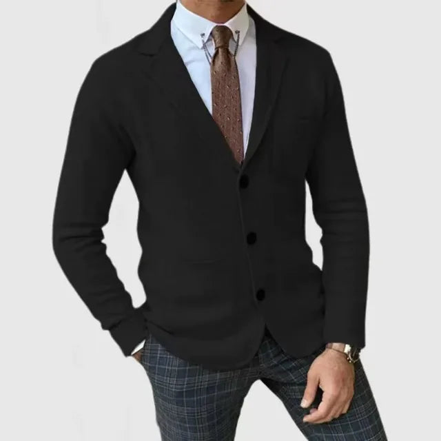 Hommes Décontracté Coupe Slim Blazer | Tricoté