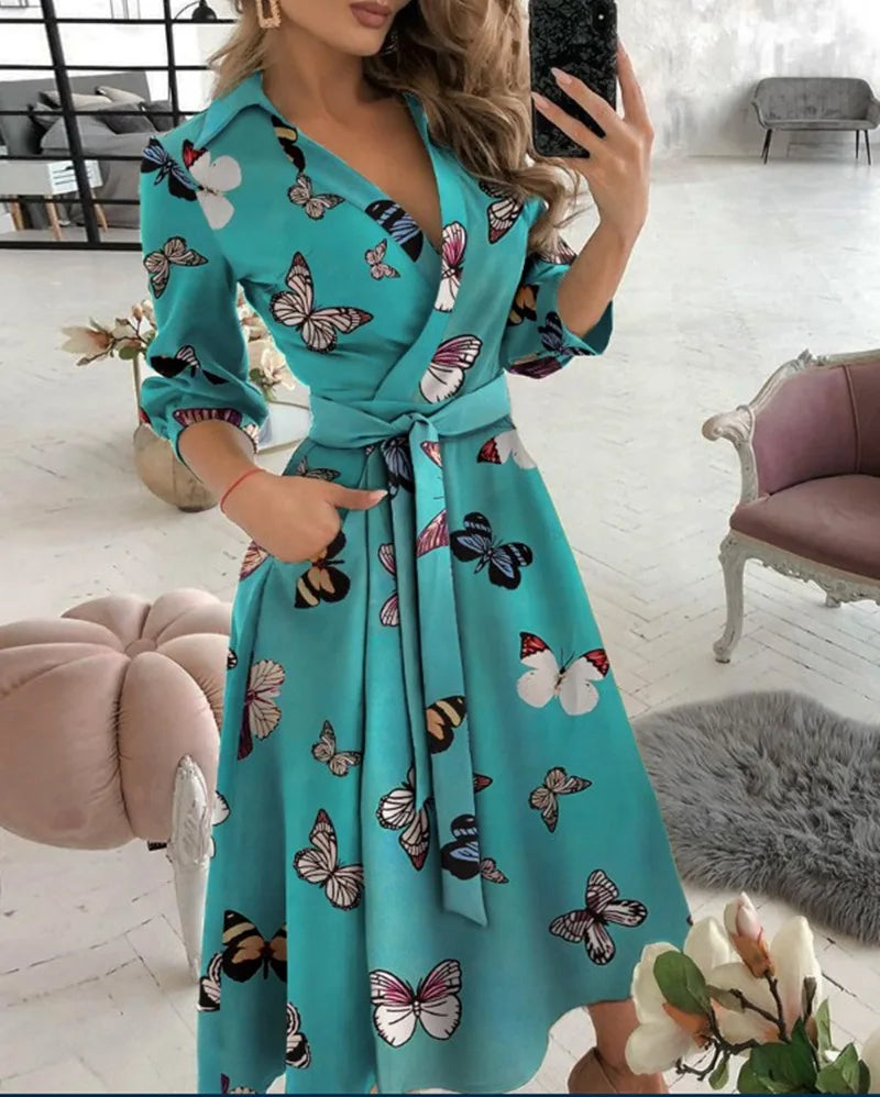 Aubrellia | Robe Portefeuille Élégante Pour Femme
