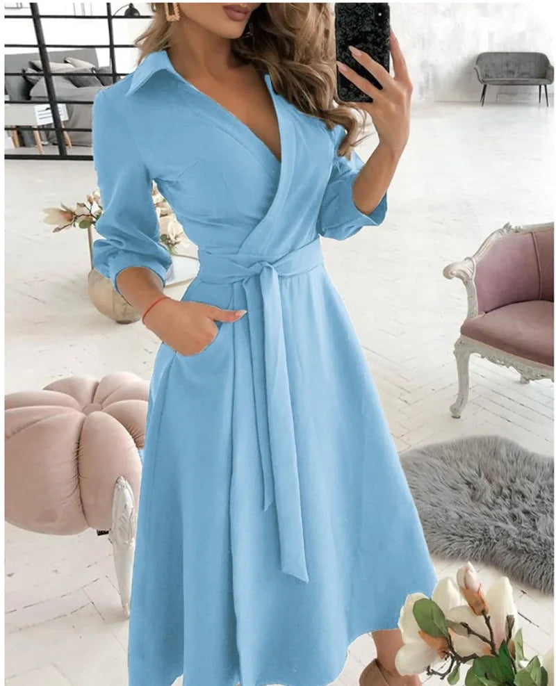 Aubrellia | Robe Portefeuille Élégante Pour Femme