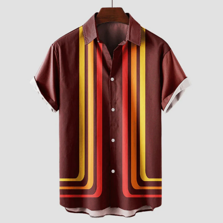 Hommes Chemise À Manches Courtes | Button En Bas
