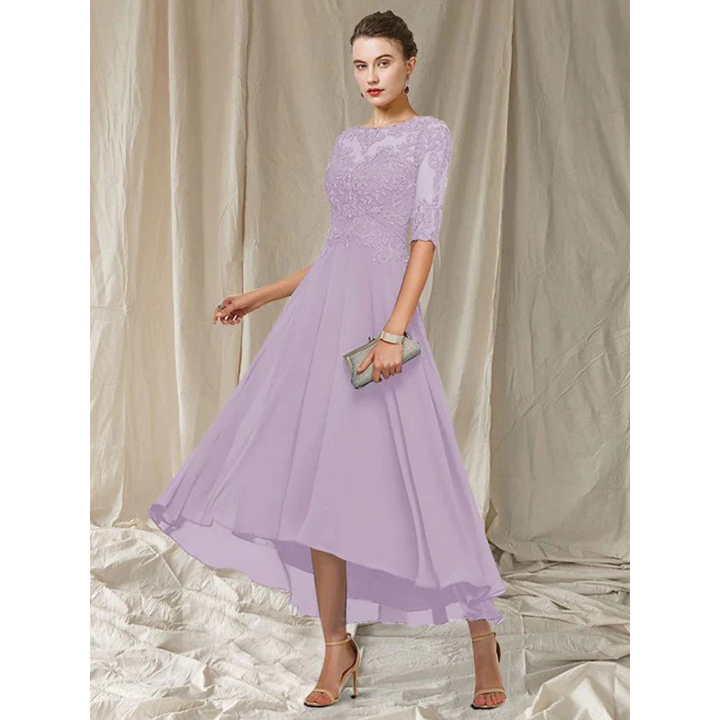 Elegantes Kleid Eine Linie Für Frauen | Midi