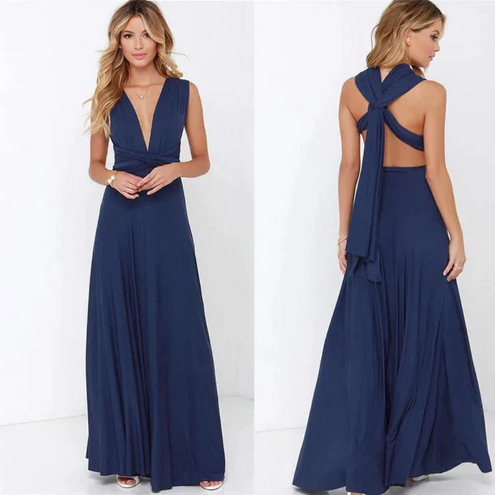 Robe Portefeuille À Bretelles Pour Femme | Maxi