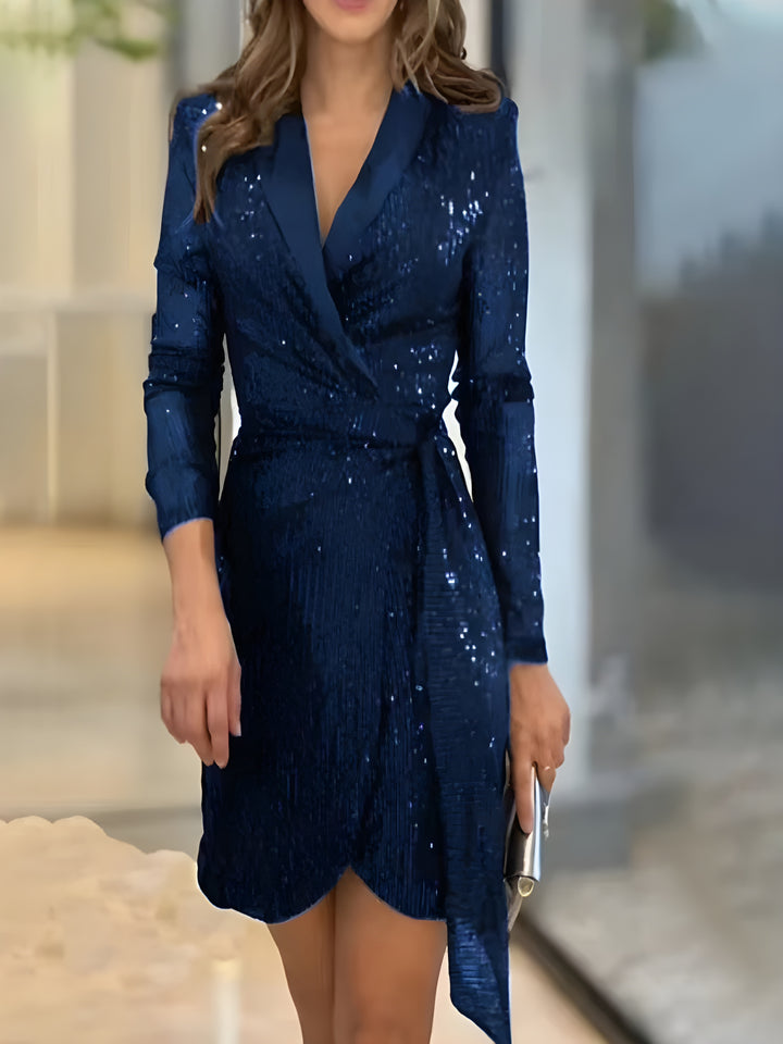 Robe De Soirée Élégante À Paillettes Pour Femme | Mini