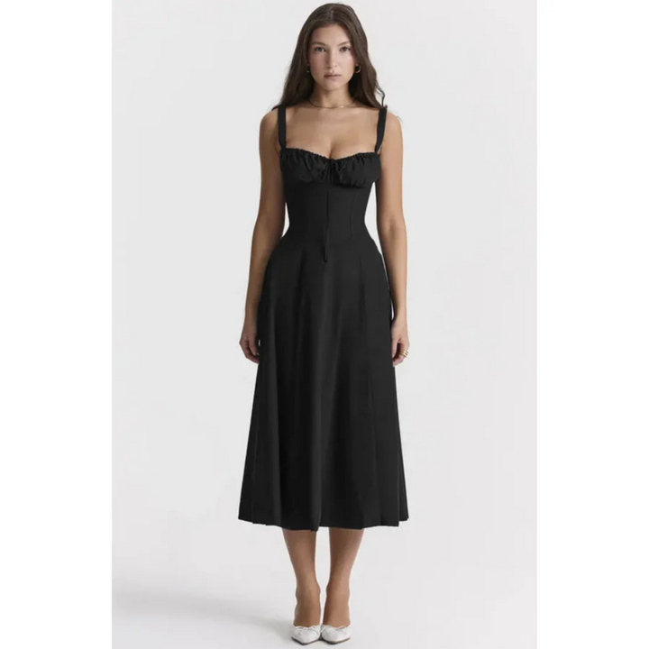 Femmes Robe Élégante Sans Manches | Midi