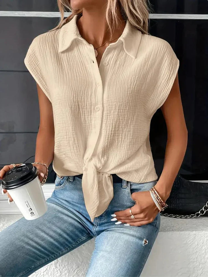 Casual Button-Down Shirt for Women |  Short sleeves