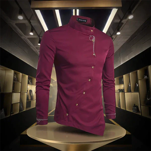Marvin | Retro Stand Collar Shirt for Men | Long sleeves