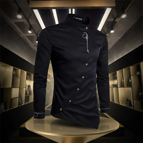 Marvin | Retro Stand Collar Shirt for Men | Long sleeves