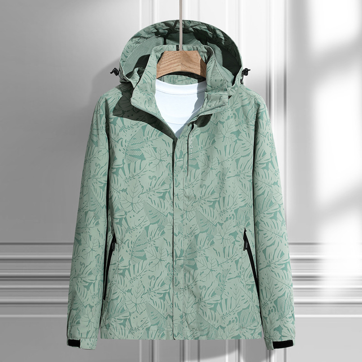 Femmes Veste À Capuche Imprimée À Manches Longues | Imperméable À L'eau