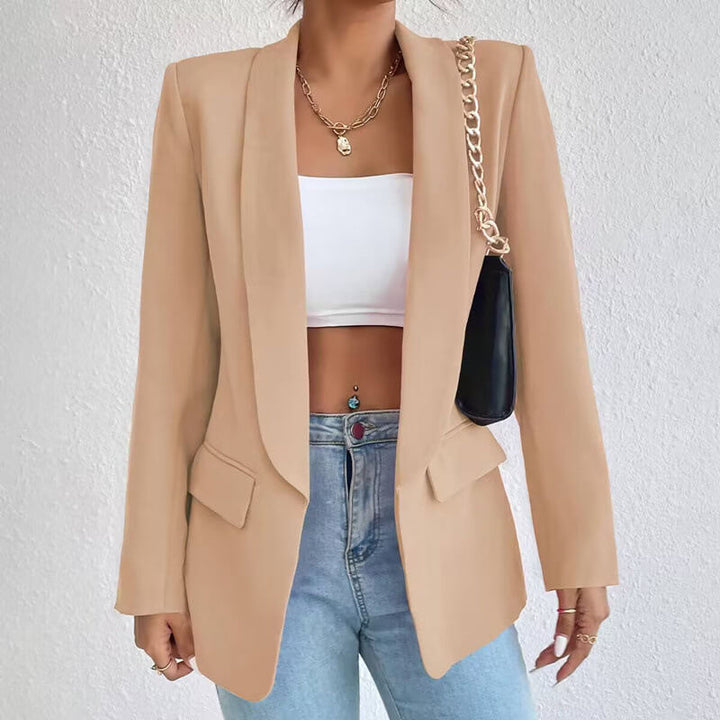Femmes Élégantes Blazer Ouvert Sur Le Devant | Manches Longues