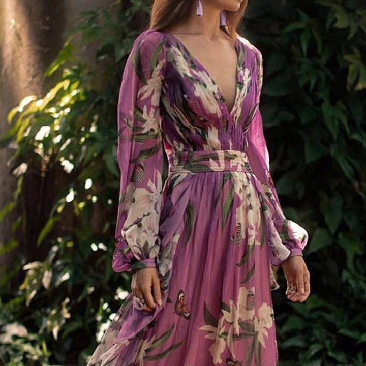 Evadni | Femme Robe longue élégante | Violet